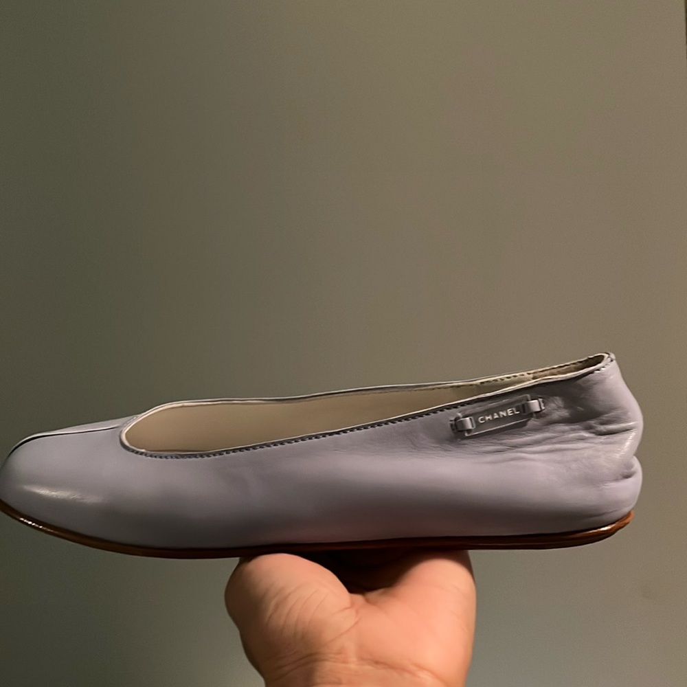 Chanel Authentic light blue ballerina flats
